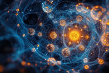 Wall Mural - Cluster of Spheres
