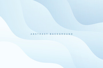 Wall Mural - modern smooth blue gradient composition wave vector design concept abstract background