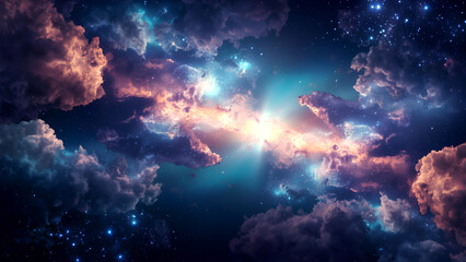 Wall Mural - abstract space background