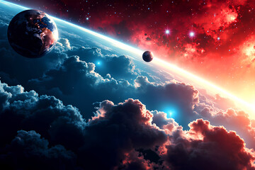Wall Mural - earth and space