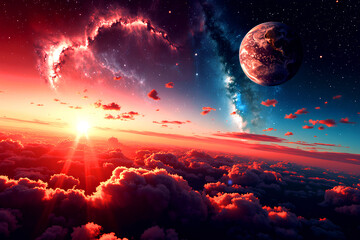 planet and space