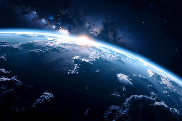 Wall Mural - earth in space
