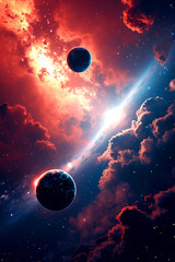Wall Mural - planet in space