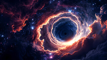 Wall Mural - fire in space