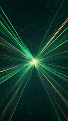 Poster - A technologically advanced art concept illustration set against a backdrop of abstract green digital cyberspace, evoking a sense of modernity