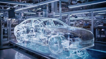 Poster - Visual digitization is set to revolutionize the future of the stock industry, particularly in automotive and robotic digital technology based manufacturing factories