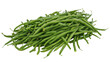 © Dinali - Fresh green beans pile on a transparent background, showcasing healthy eating and organic produce for culinary use