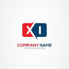Fototapete - XI or IX Creative Modern Letters Logo Design Element