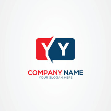 YY or Y Creative Modern Letters Logo Design Element