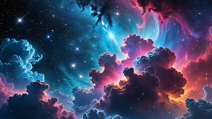 colorful space scene with nebula clouds majestic colorful starry space galaxy cloud nebula backgroun