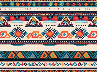 Wall Mural - seamless geometric pattern with geometric elements,Ai generated 