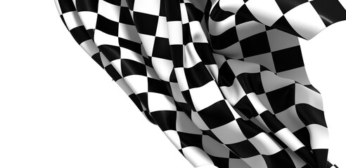 Poster - Auto sport grid flag background