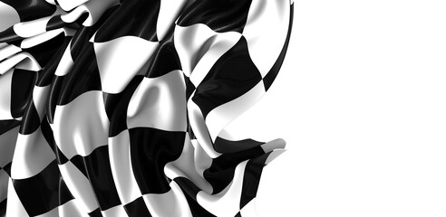 Poster - Auto sport grid flag background