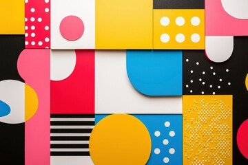 Aufkleber - Geometric abstract art pattern for web, presentation background for business usage