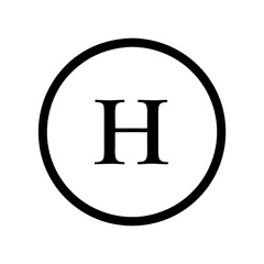 Poster - simple black and white letter 