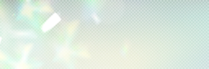 Wall Mural - colourful vector lens, crystal rainbow light and flare transparent effects.overlay for backgrounds.t