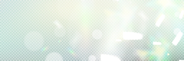 Wall Mural - colourful vector lens, crystal rainbow light and flare transparent effects.overlay for backgrounds.t