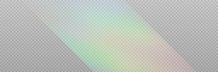Wall Mural - colourful vector lens, crystal rainbow light and flare transparent effects.overlay for backgrounds.t
