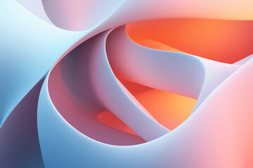Poster - Generated with ai 3d rendering, abstract virtual illusion design