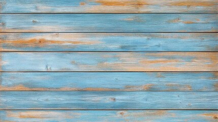 Poster - A textured wooden background in varying shades of blue and natural wood tones, creating a rustic and calming aesthetic.