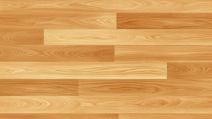 Poster - A seamless pattern of light wooden planks with varying shades and textures, creating a warm and natural flooring appearance.