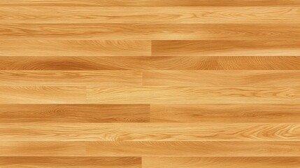 Poster - A close-up image of light-colored wooden flooring, showcasing a smooth and polished surface with natural wood grain patterns.