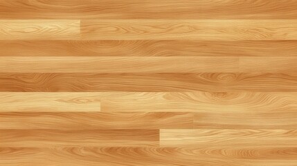 Poster - A close-up view of a smooth, light-colored wooden floor, showcasing its natural grain and texture in a seamless pattern.