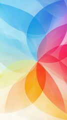 Poster - Abstract Colorful Swirl Design: A Vibrant Rainbow of Hues