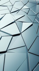 Poster - Abstract Shattered Metallic Surface: Geometric Polygonal Fragmentation