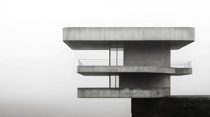 Wall Mural - a tall building with a balcony and a window