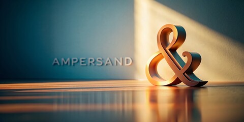 Poster - Minimalist Ampersand: Anatomy & Structure, Geometric Typography Design