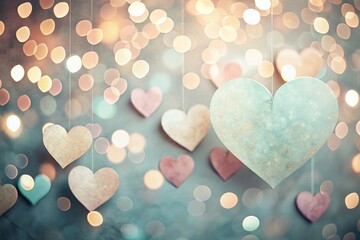 Poster - Minimalist Valentine's Day Abstract Heart Wallpaper