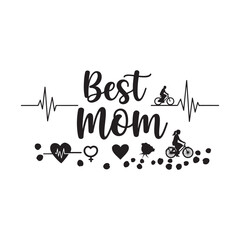 Leinwandbilder - best mom typography calligraphy lettering text typescript font design for mother's day