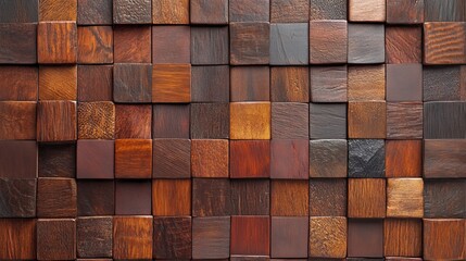 Poster - The background is a 3D polished wall with tiles, paired with an Arabesque-style tile wallpaper and natural stone blocks that have a textured appearance, as seen in a 3D render