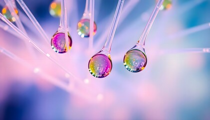 Wall Mural - a group of test tubes filled with colorful liquid