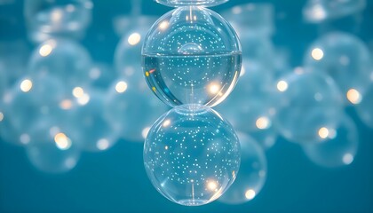 Wall Mural - a group of bubbles floating on top of each other