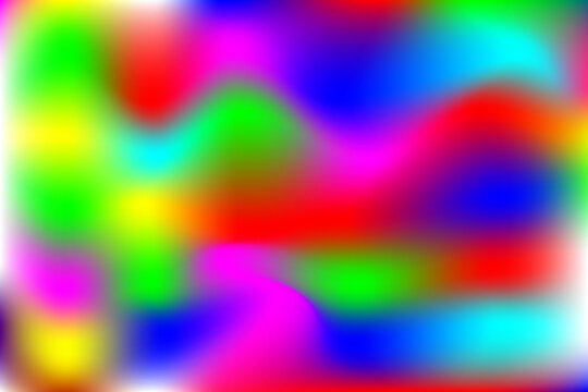 Neon Vivid Abstract Colorful Blurred Gradient Background