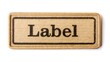 © artisttop - Rectangular Kraft Paper Label with Text