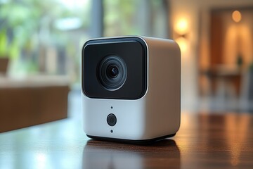 Poster - High-resolution video camera with motion detection technology for home surveillance