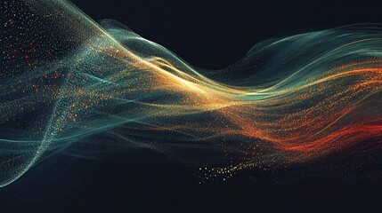 Poster - Abstract Motion Background with Technology and Big Data Concepts