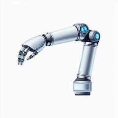Poster - Detailed Industrial Concept Illustration of an Advanced Robotic Arm for Automation Applications