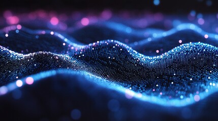 Poster - Dynamic Wave of Points and Lines Representing Big Data Technology