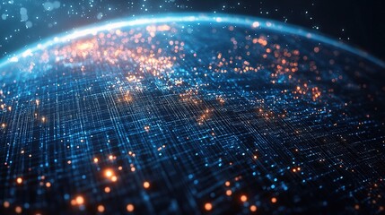 Poster - Flow of Digital Information Connecting Global Networks in Dark Space