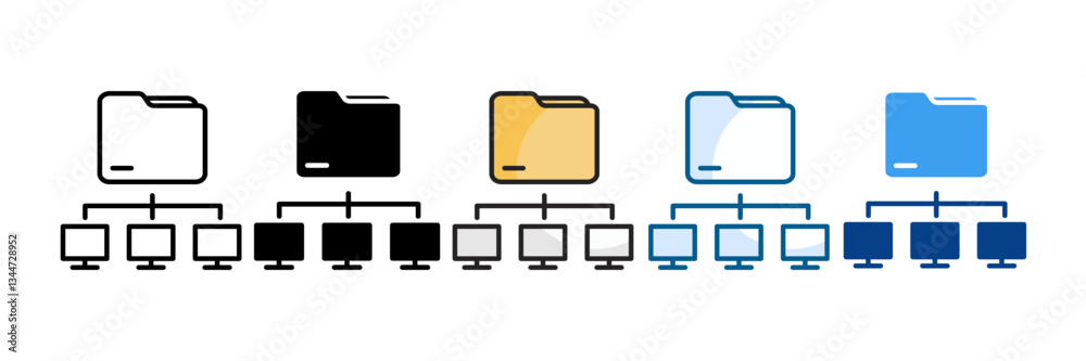 Ftp Icon Set Multiple Style Collection