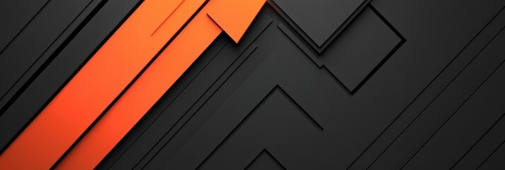 Poster - Abstract tech background featuring an upward arrow design in dynamic shapes and colors