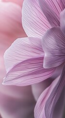 Aufkleber - Soft pink petals unfold gracefully under the gentle morning glow, showcasing intricate patterns and inviting a moment of tranquility and appreciation for nature's artistry