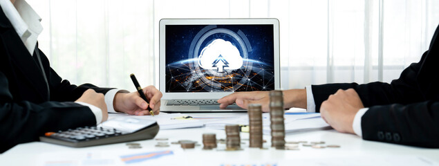 Poster - cloud computing software for brisk remote work and personal data storage