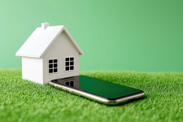 Poster - smart home technology concept for energy saving and green living solutions