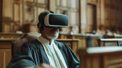 Poster - Virtual reality trial experience for judiciary professionals enhances legal proceedings