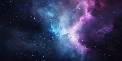 Wall Mural - cosmic nebula, cosmic landscape of new galaxy formation